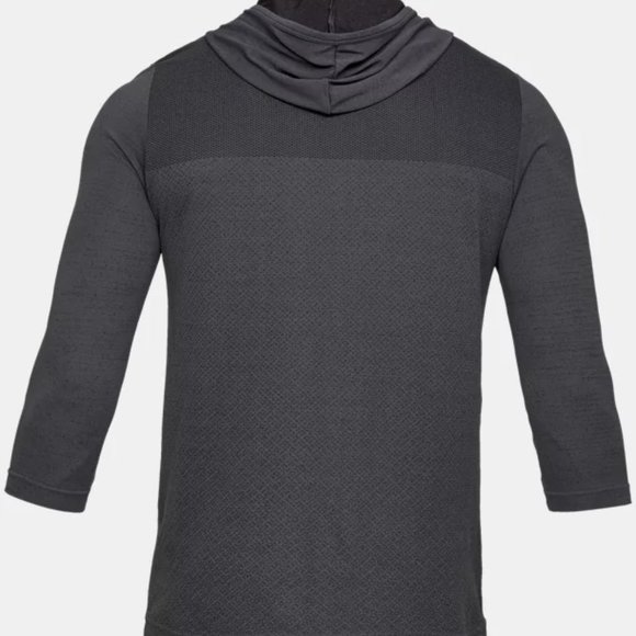 Nwt LARGE Under Armour Mens Vanish Seamless 3/4 Sleeve Hoodie Size L 1322038-019 - Picture 4 of 4